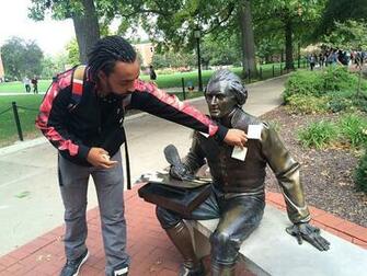 Students Protest Thomas Jefferson Statue Call For Its Removal