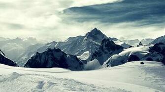 Mountains Iceland Snow Landscapes Wallpaper