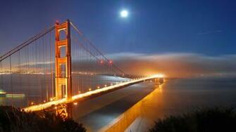 Wallpaper Golden Gate Bridge San Francisco City Wide On