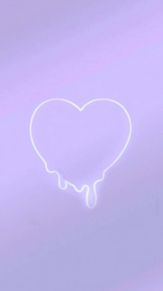 Melting Heart Lavender Pastel Purple Aesthetic Background
