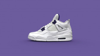 Purple Jordan Minimalist Wallpaper