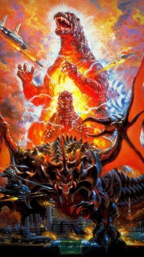Godzilla Vs Destoroyah Phone Wallpaper