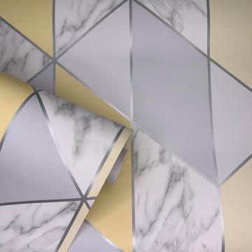Marble Steel Geo Yellow Wallpaper Sales