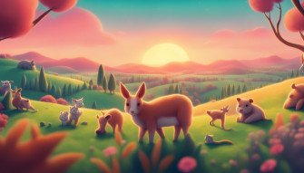 Aesthetic Cartoon Image Wallpaper