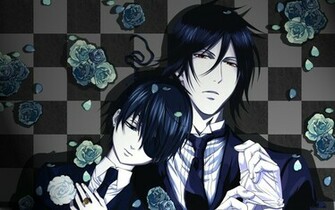 Black Butler Sad Desktop Wallpaper Floral Background