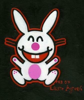 Happy Bunny By Miouhswings