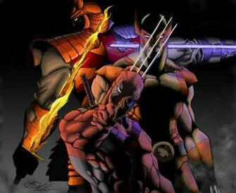 Wolverine Deadpool And Ss By Anothen