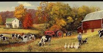 Wallpaper By Topics Country Farm Scenes Border