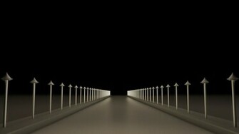 3d Black Lights White Gray Street Reflections Cinema 4d