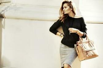 Women Actress Fashion Polish Bags Handbag Wallpaper