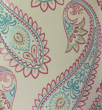 Turquoise And Pink Wallpaper Nizam