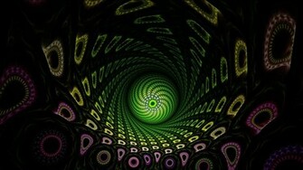 Fractal Spiraling Tunnel Wallpaper New HD Widescreen