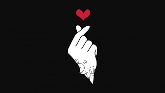 Finger Heart Wallpaper And