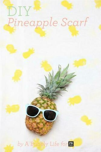 Diy Pineapple Scarf For Summer With Image