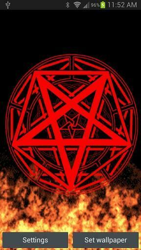 Bigger Pentagram Fire Live Wallpaper For Android Screenshot