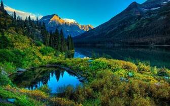 Mountain Lakes Wallpaper Nature