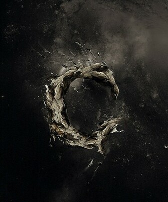 Text Effects Create A Rocky Effect With Space Background In