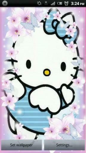 Bigger Hello Kitty Live Wallpaper HD For Android Screenshot