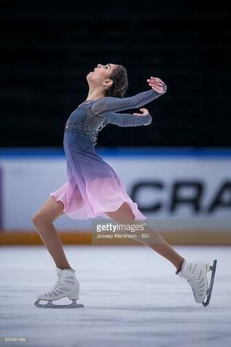 Evgenia Medvedeva Of Russia Competes During Ladies
