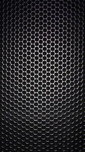 Speaker Grill Closeup Texture iPhone Wallpaper Carbon