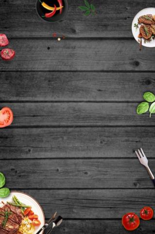 Gourmet Western Steak Minimalistic Poster Background
