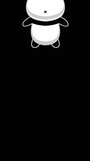 iPhone Pro Max Dynamic Island Panda Wallpaper