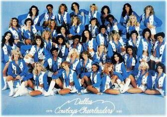Black Dallas Cowboys Cheerleaders Squad Photos