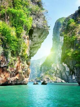Naturaleza Catarartas Islas Oceano Wallpaper