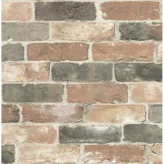 Rustic Dusty Red Reclaimed Bricks Wallpaper By A Streets Prints