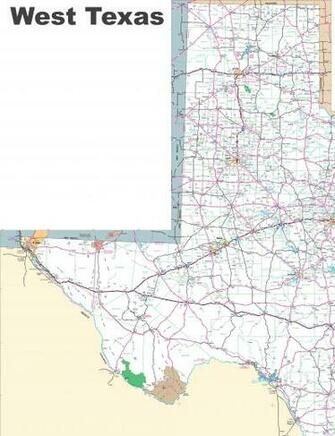 Show Me A Map Of West Texas And Travel Information