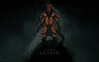 Dovahkiin Argonian Wallpaper Version By Allmymind