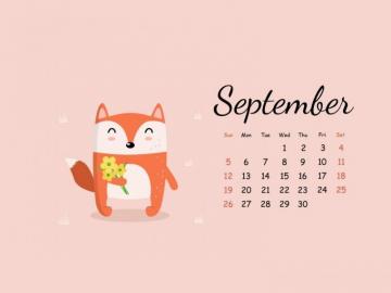 September Wallpaper Calendar Desktop Templates