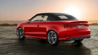Audi S3 Cabriolet Misano Red Rear HD Wallpaper