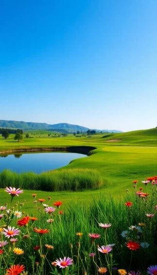 Scenic Golf Course Wallpaper