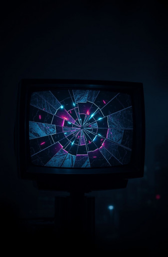 Broken Tv Screen Wallpaper