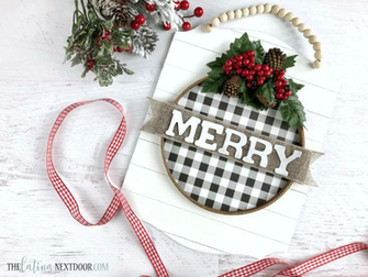 Dollar Tree Farmhouse Christmas Ornaments The Latina Next Door