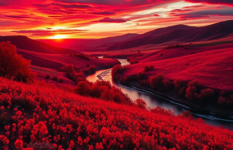 Red Nature Wallpaper