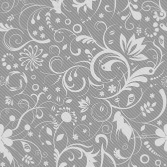 Floral Pattern On Gray Background