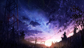 Sky Anime HD Swiss Night Wallpaper