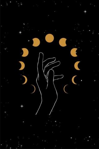 Lunar Moon Phases Decor Celestial Witchy