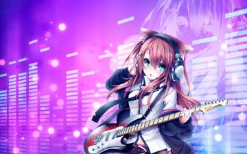 Guitar Anime Girl Wallpaper HD
