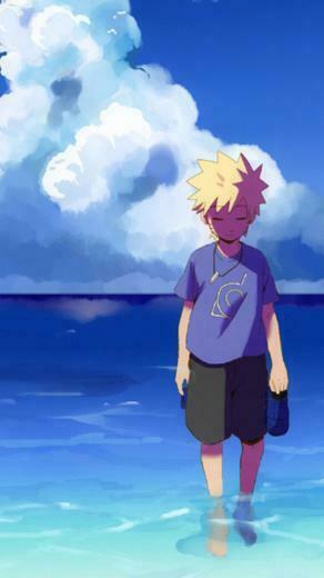 Naruto iPhone Wallpaper Seaside