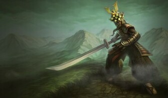 League Of Legends Master Yi Wallpaper Chinese American Nerfplz