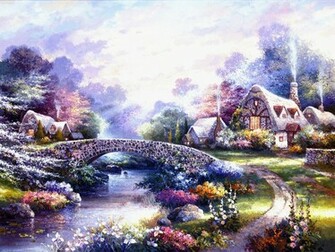 Springtime Glory James Lee Paintings Wallpaper Image
