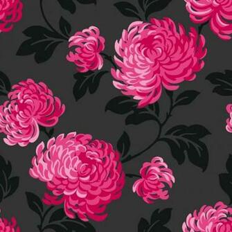 Pink And White Floral Wallpaper On