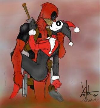 Deadpool Loves Harley Quinn By Maclpirata