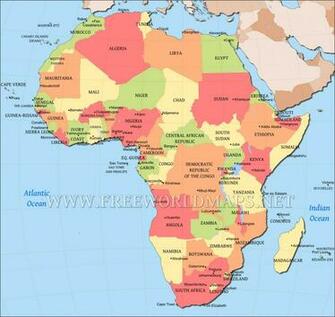 Africa Map HD Wallpaper