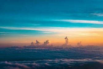 Wallpaper Clouds Sky Horizon Height Thick