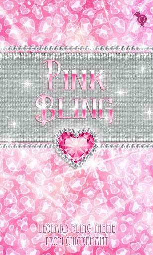 Bling Pink Leopard Theme Sms App For Android