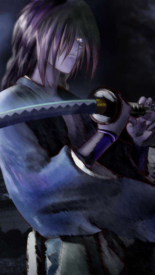 Kenshin Himura Katana Rurouni 4k Wallpaper iPhone HD Phone